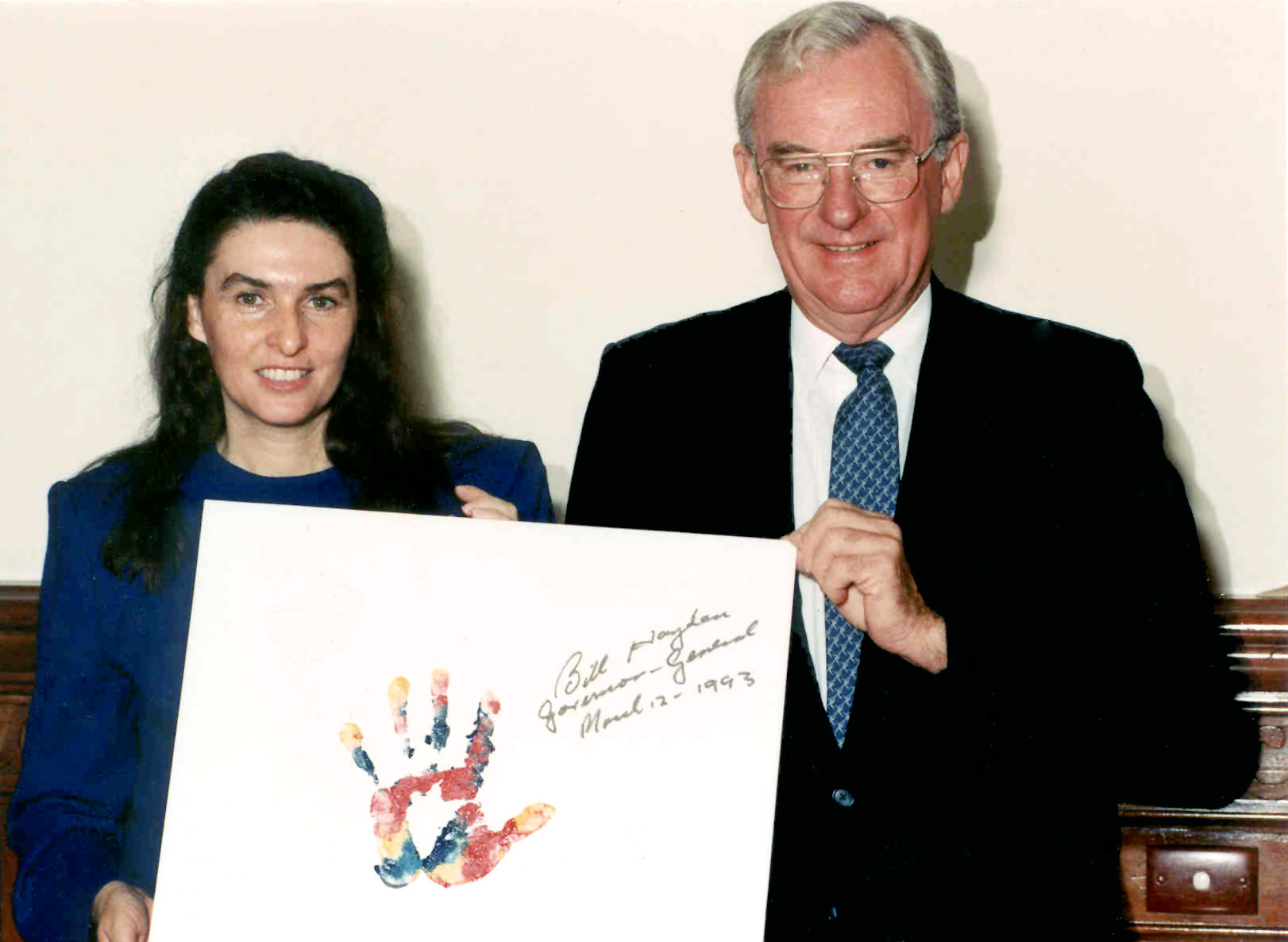 1991 Davson With Australia\'s Governor General The Honorable Bill Hayden