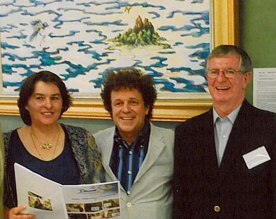 2006 Leo Sayer Cessnock Mayor And Sharon Davson With The Exhibition Catalogue At The Preview Exhibition Of Davson - World Leaders And Enlightenment