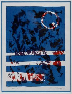 1974 San Til Silk Screen Print On Paper