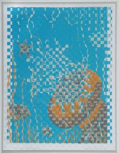 1987 89 Fish For The Living Woven Silk Screen