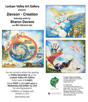 2016 - 12 - Dec - 14 - Creation- Exhibition -invitation